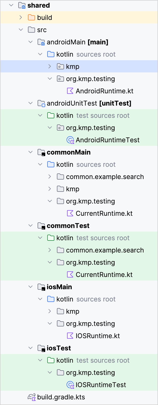 Whole project structure