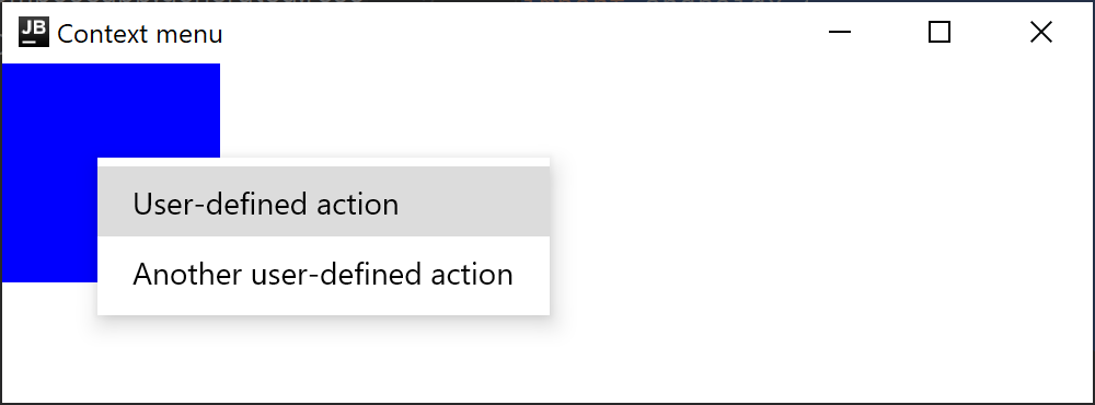上下文菜单:ContextMenuArea