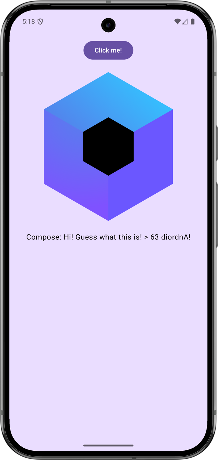 First mobile multiplatform app on Android