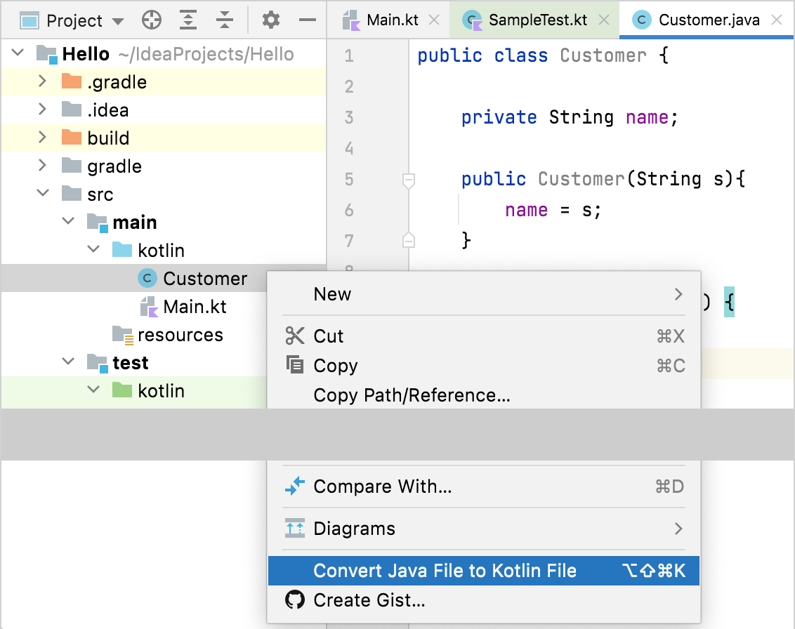 将 Java 转换为 Kotlin