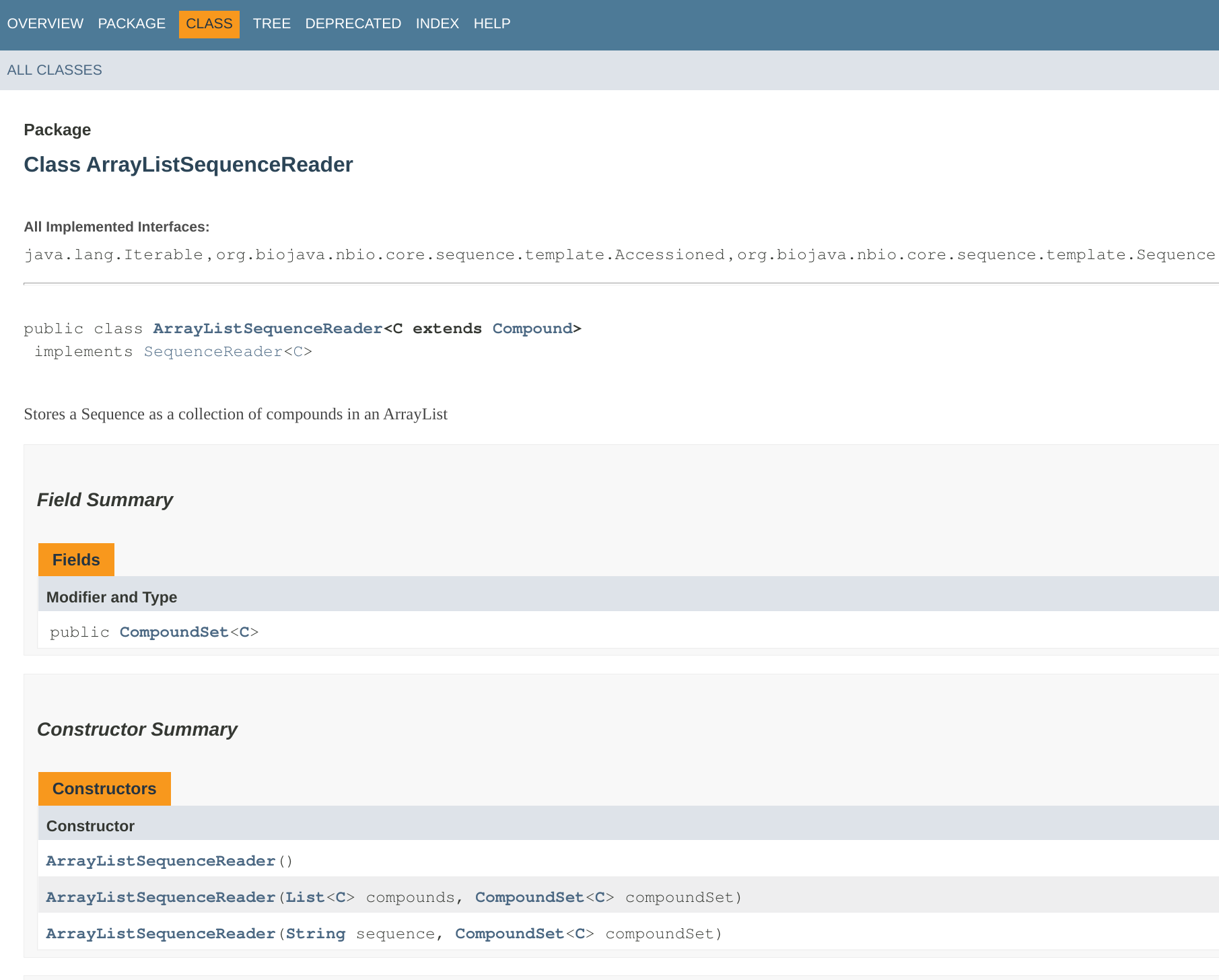 Javadoc 输出格式的截图