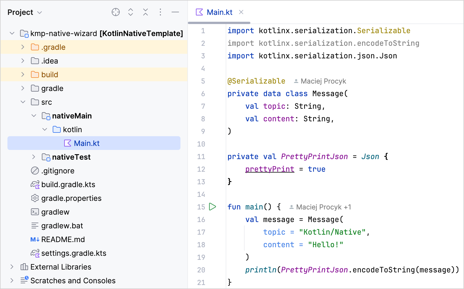 原生应用程序项目结构